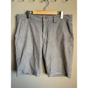 Volcom‎ Mens Frickin Modern Fit Stretch Chino Shorts Grey Size 33 Repreve Preppy